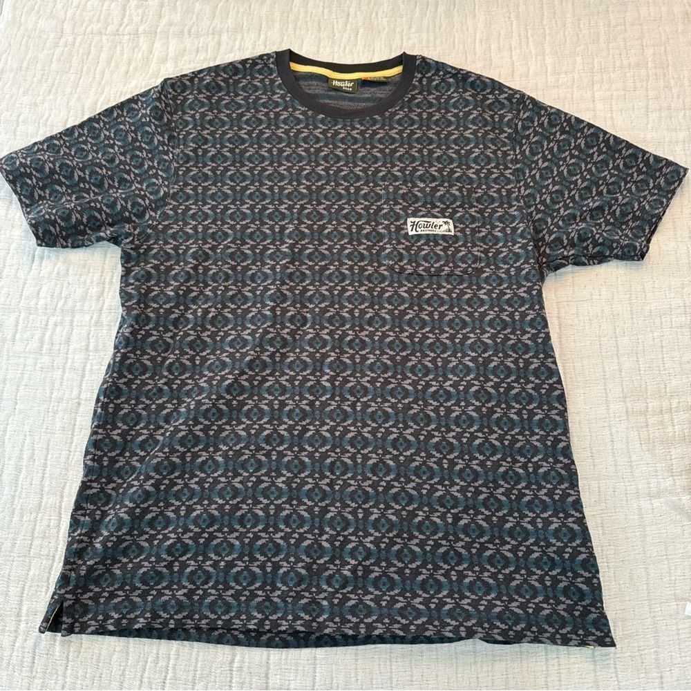 Howler Bros Pocket T Shirt Mens M Aztec Short Sleeve multicolor Logo